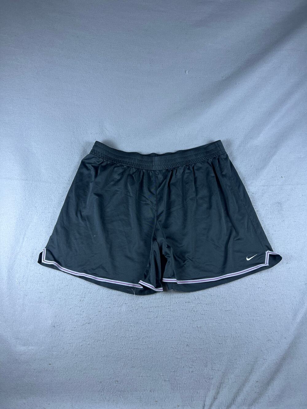 Nike Shorts Womens 2X Black Dri-FIT Running Athletic Workout Training Y2K Sports